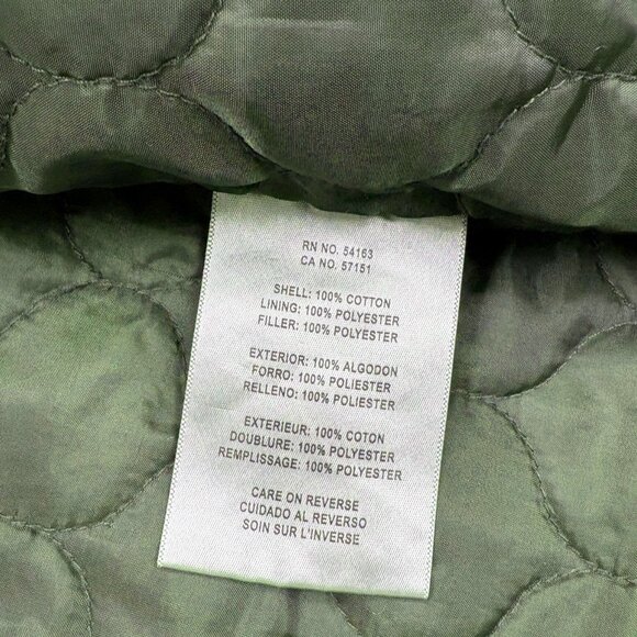 Levi's Army Green Quilted Hooded Military Utility Field Jacket - Picture 4 of 11